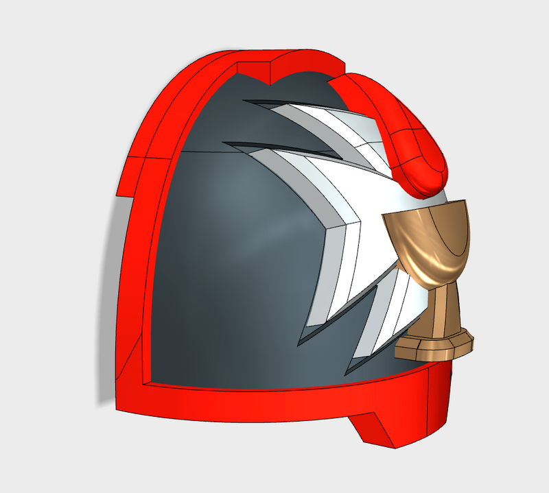 10x Blood Templars - G:13a Shoulder Pads