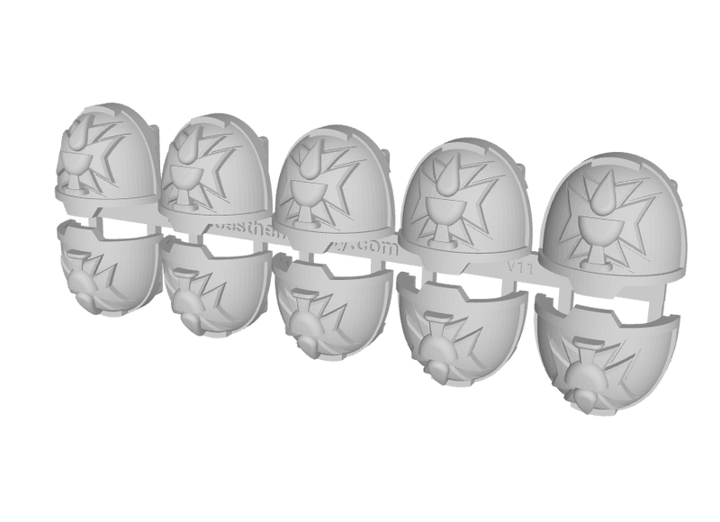 10x Blood Templars - G:13a Shoulder Pads