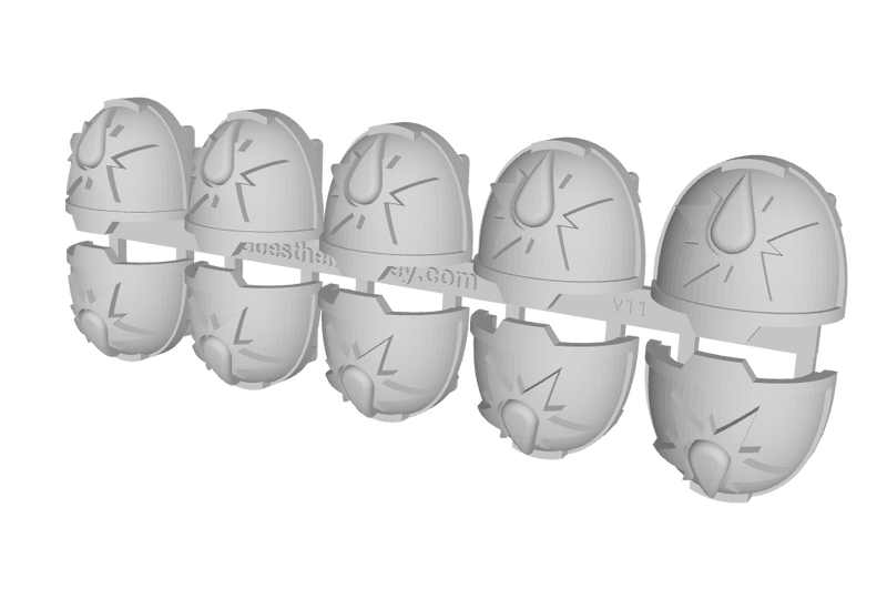 10x Celestial Sions - G:13a Shoulder Pads