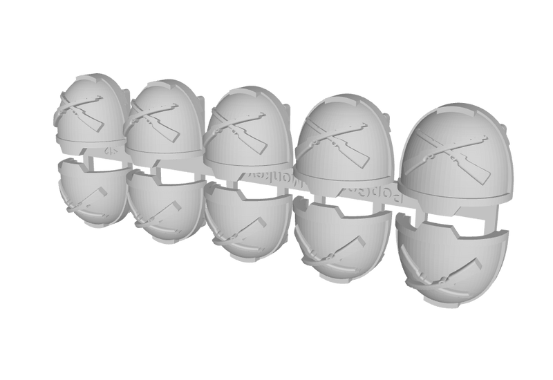 10x Crossed Rifles - G:13a Shoulder Pads