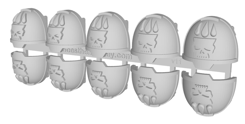 10x Crown of Blood - G:13a Shoulder Pads