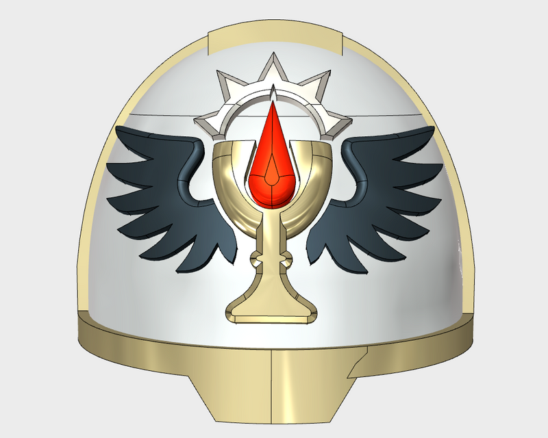 10x Grail Knights - G:13a Shoulder Pads
