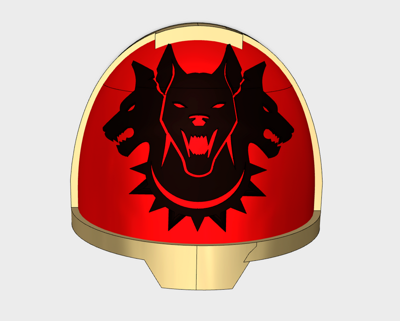 10x Hounds of Tartarus - G:13a Shoulder Pads