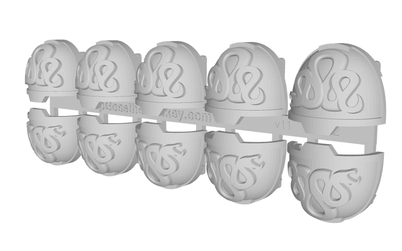 10x Iron Snakes - G:13a Shoulder Pads