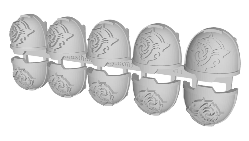 10x Leviathan Wardens - G:13a Shoulder Pads
