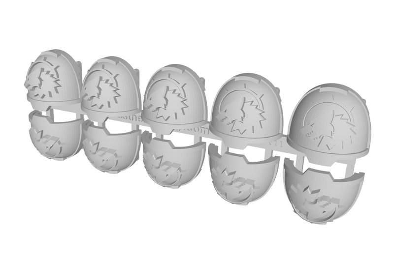 10x Midnight Hunters - G:13a Shoulder Pads