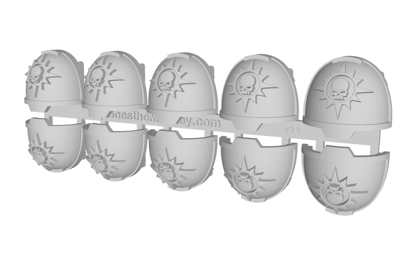 10x Nova Skulls - G:13a Shoulder Pads