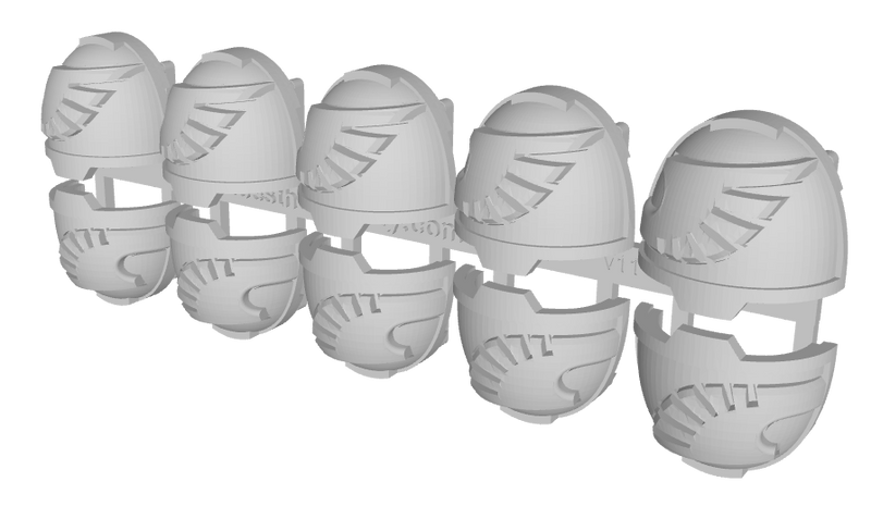10x Silver Hawks - G:13a Shoulder Pads