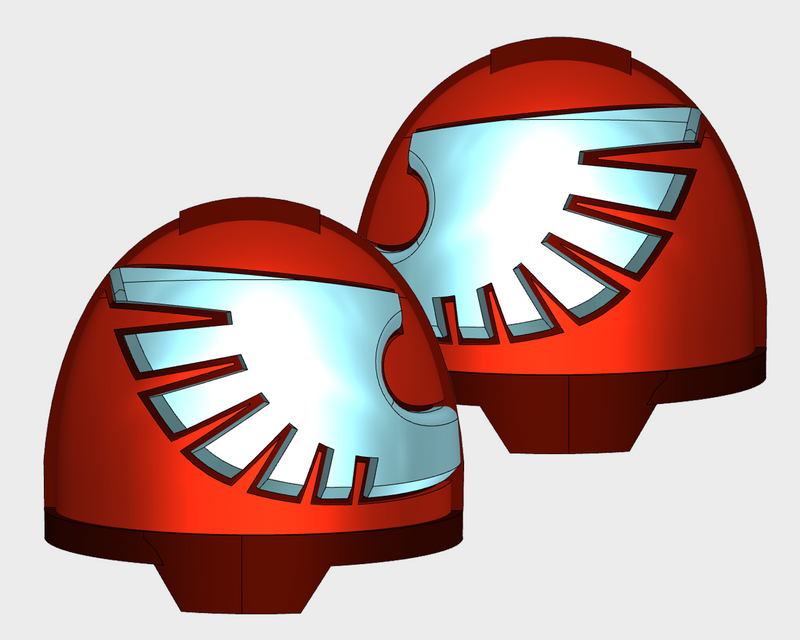 5x Silver Hawks - G:13a Shoulder Pad Sets
