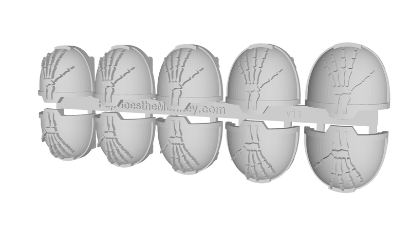10x Skeletal Hand L - G:13a Shoulder Pads