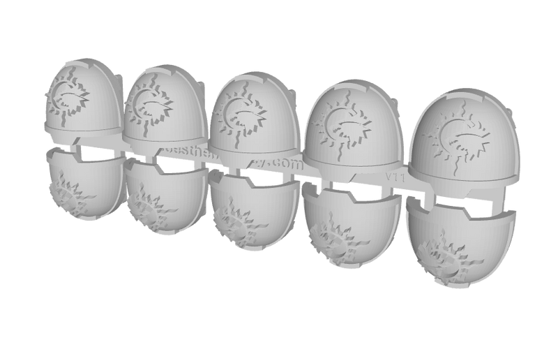 10x Sun Wolves - G:13a Shoulder Pads