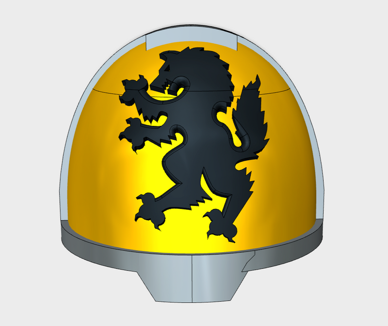 10x Wolf Rampant - G:13a Shoulder Pads