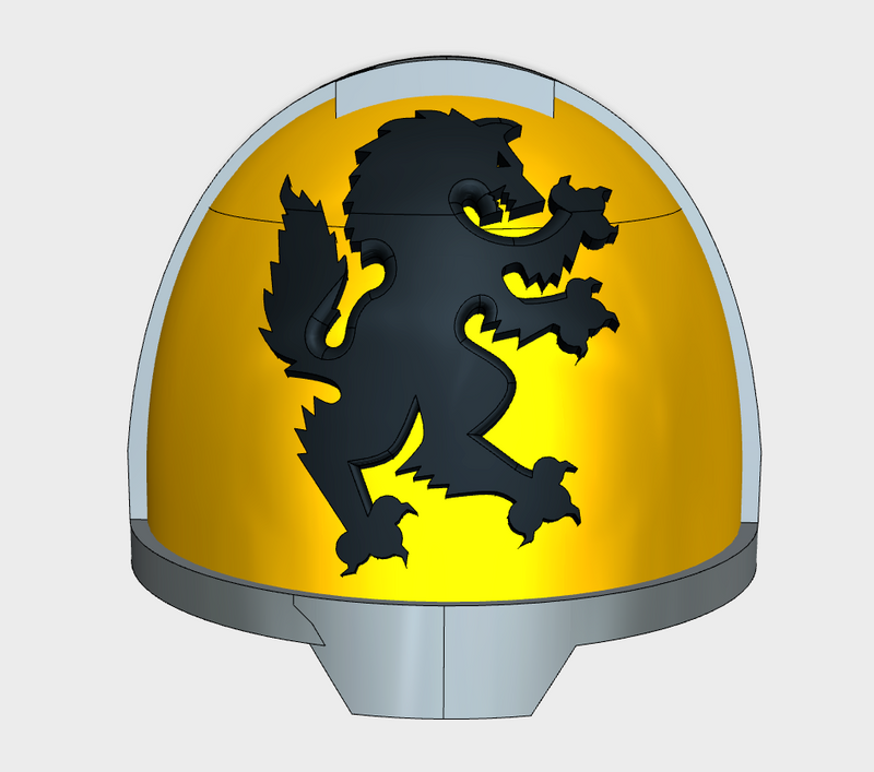 10x Wolf Rampant - G:13a Right Shoulders