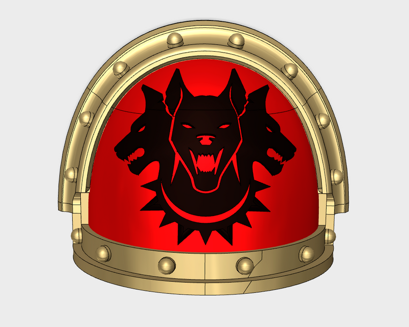 10x Hounds of Tartarus - G:13 Ferrous Shoulder Pads