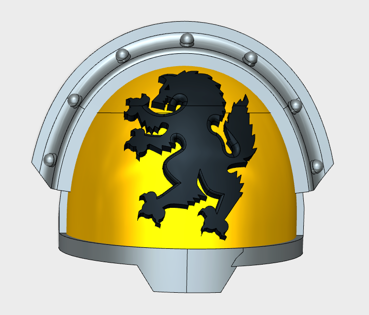 10x Wolf Rampant - G:13r Shoulder Pads