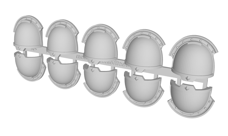 10x Blank (Right) - G:13w Warden Shoulder Pads