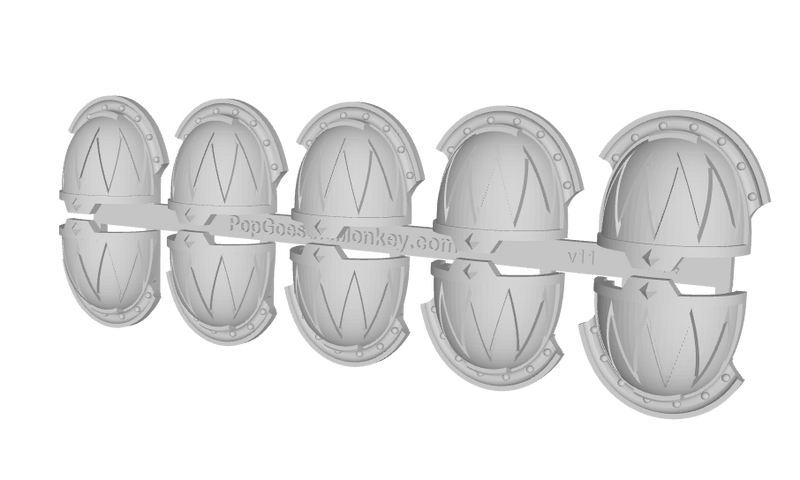 10x Sawtooth 2 - G:13w Shoulder Pads