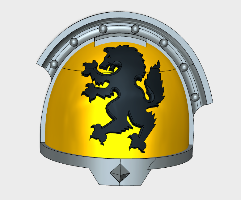 10x Wolf Rampant - G:13w Shoulder Pads