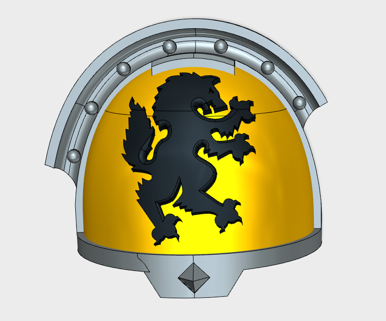 10x Wolf Rampant - G:13w Right Shoulders