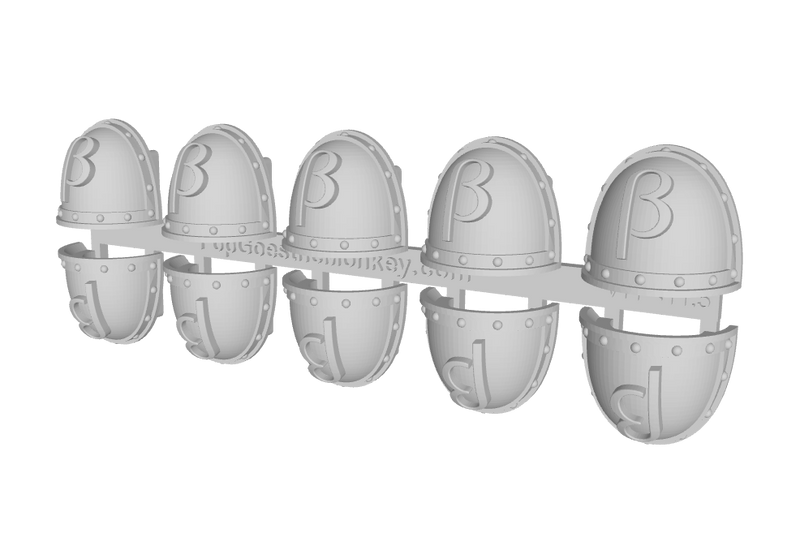 10x Helac Monograms - G:2a Shoulder Pads