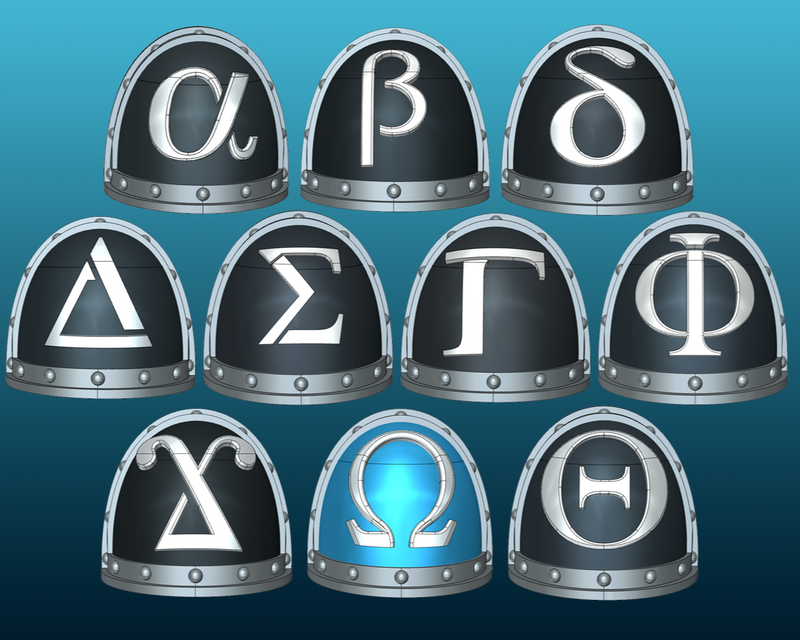 10x Helac Monograms - G:2a Shoulder Pads