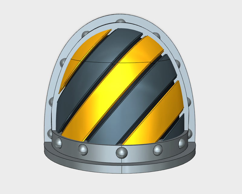 10x Hazard Grooves (L) - G:2a Shoulder Pads