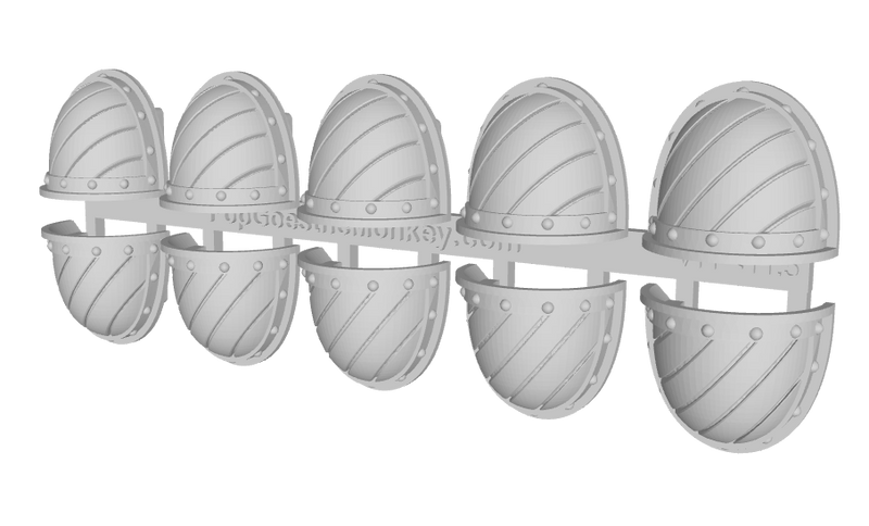 10x Hazard Grooves (L) - G:2a Shoulder Pads