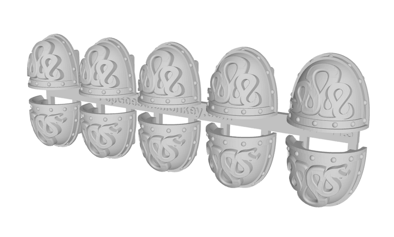 10x Iron Snakes - G:2a Shoulder Pads