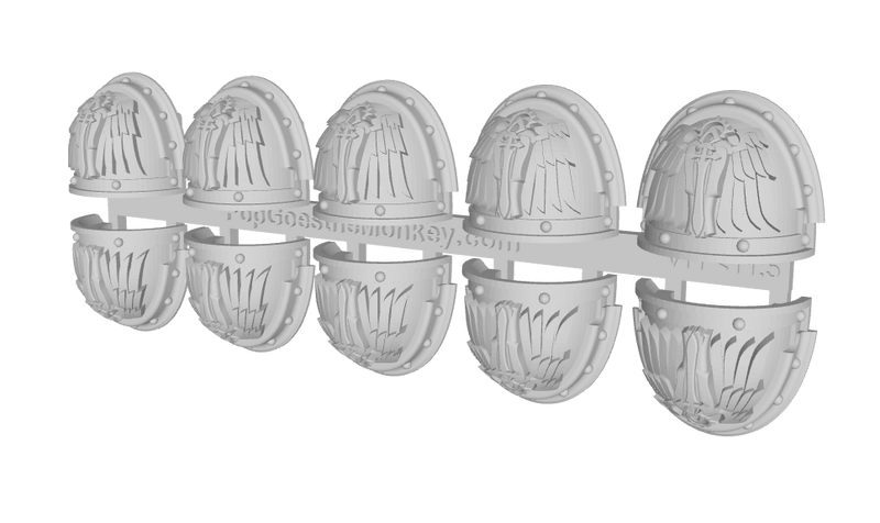 10x Angels of Ruin - G:3a Shoulder Pads