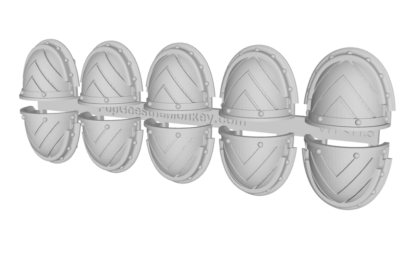 10x Wide Chevron Up - G:3a Shoulder Pads