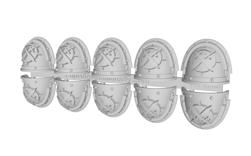 10x Death Knights - G:3a Shoulder Pads