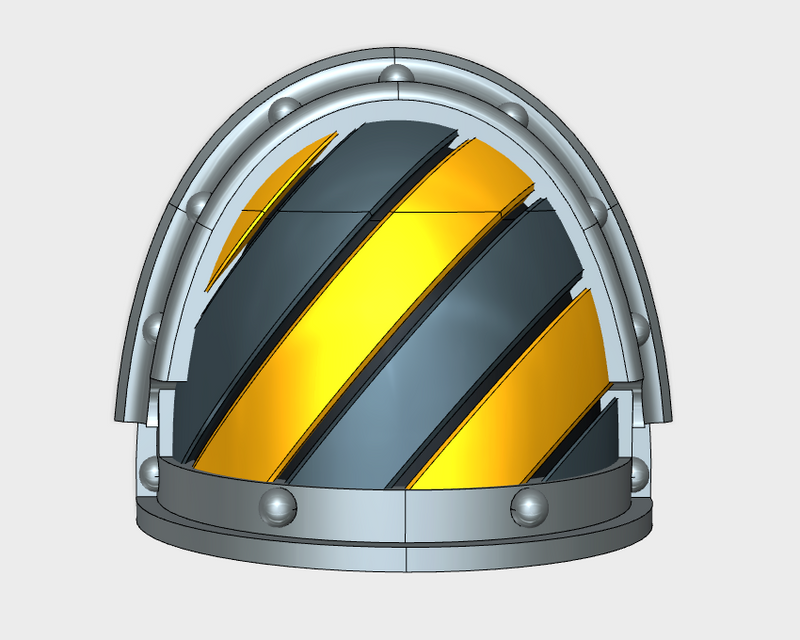 10x Hazard Grooves (L) - G:3a Shoulder Pads