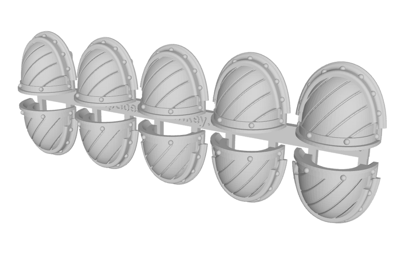 10x Hazard Grooves (L) - G:3a Shoulder Pads