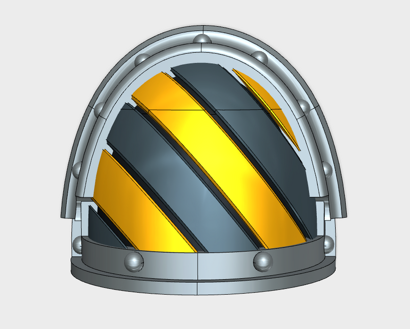 10x Hazard Grooves (R) - G:3a Shoulder Pads