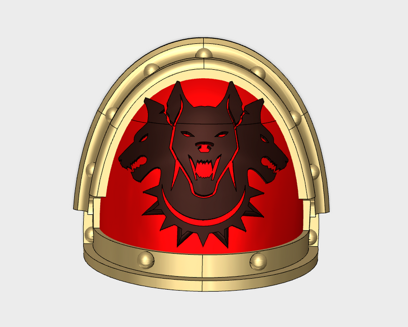 10x Hounds of Tartarus - G:3a Shoulder Pads