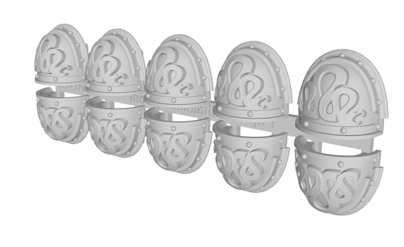 10x Iron Snakes - G:3a Right Shoulder Pads