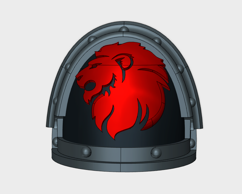 10x Crimson Lions - G:3a Shoulder Pads