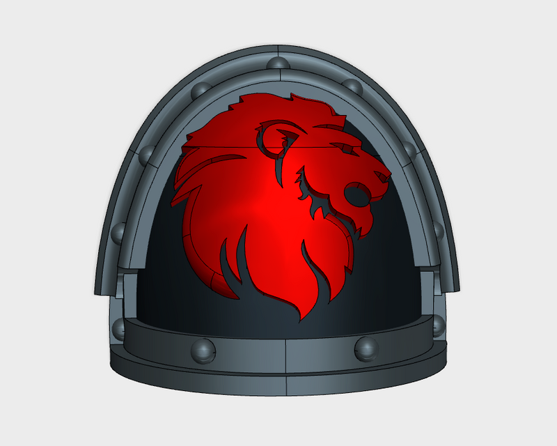 10x Crimson Lions - G:3a Right Shoulders