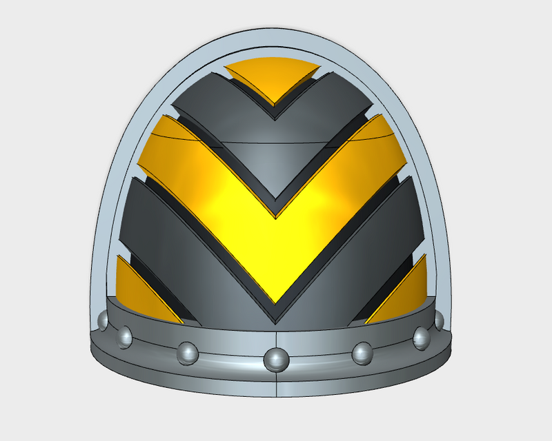 10x Wide Chevron Down - G:3b Shoulder Pads