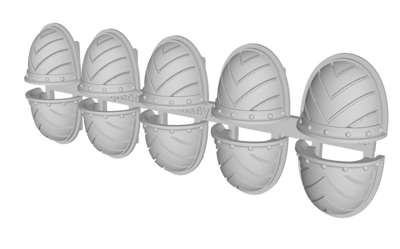 10x Wide Chevron Down - G:3b Shoulder Pads