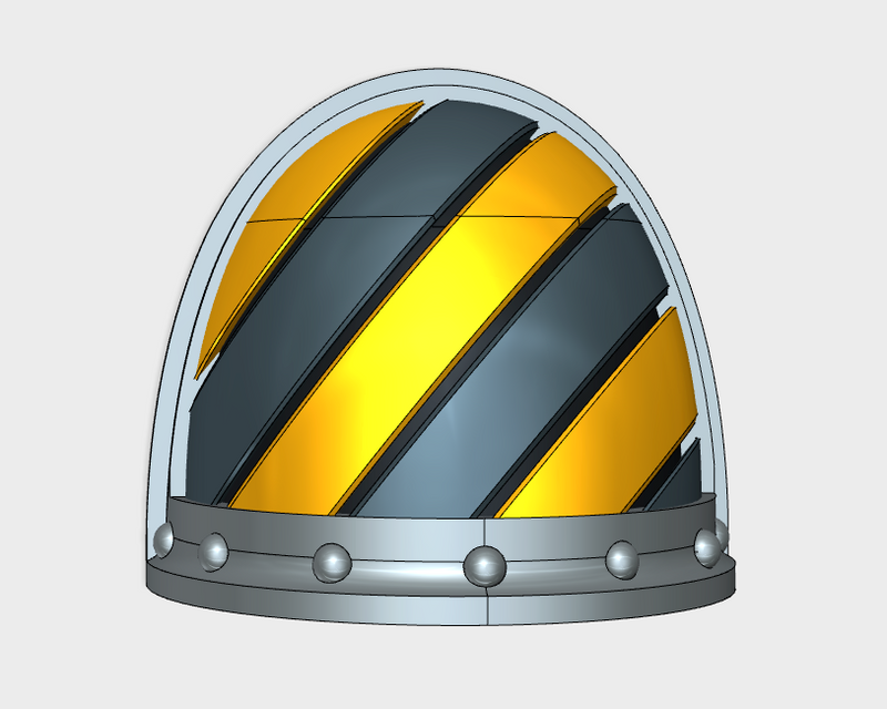 10x Hazard Grooves (L) - G:3b Shoulder Pads