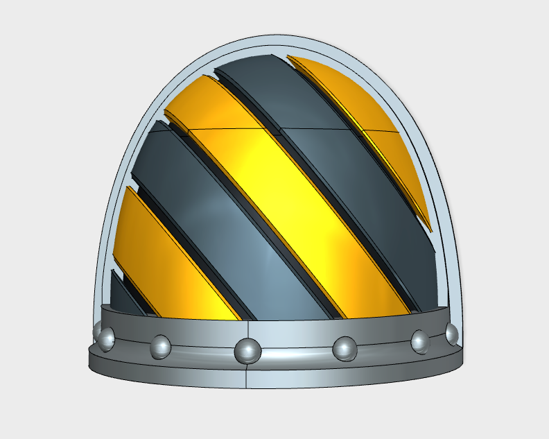 10x Hazard Grooves (R) - G:3b Shoulder Pads