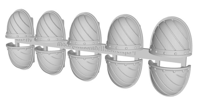 10x Hazard Grooves (R) - G:3b Shoulder Pads