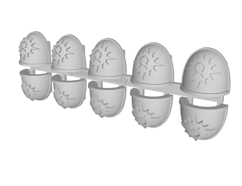 10x Auroran Suns - G:4a Shoulder Pads