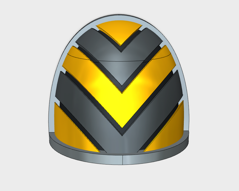 10x Wide Chevron Down - G:4a Shoulder Pads