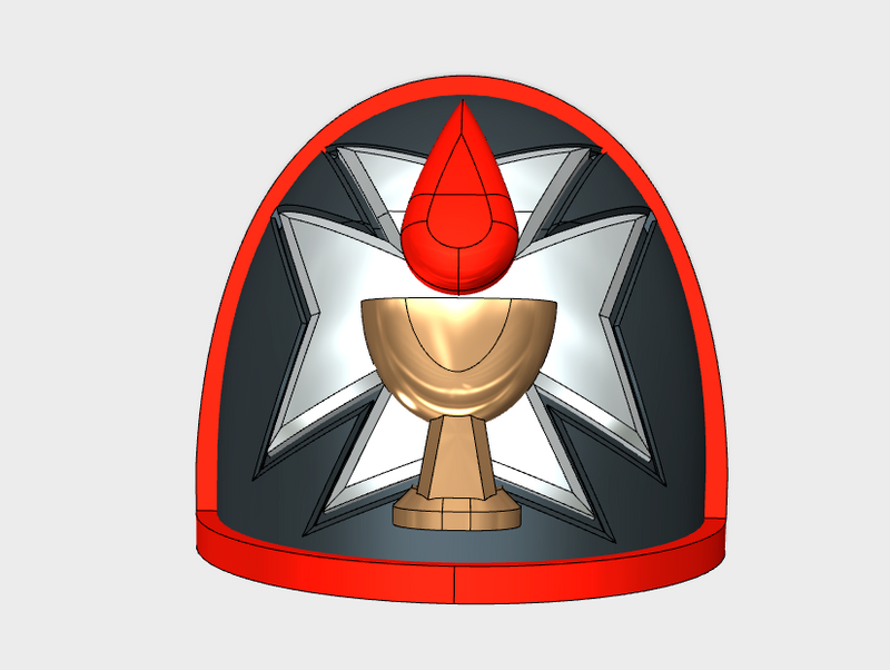 10x Blood Templars - G:4a Shoulder Pads