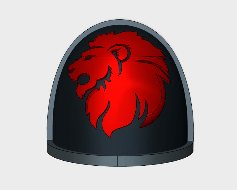 10x Crimson Lions - G:4a Shoulder Pads