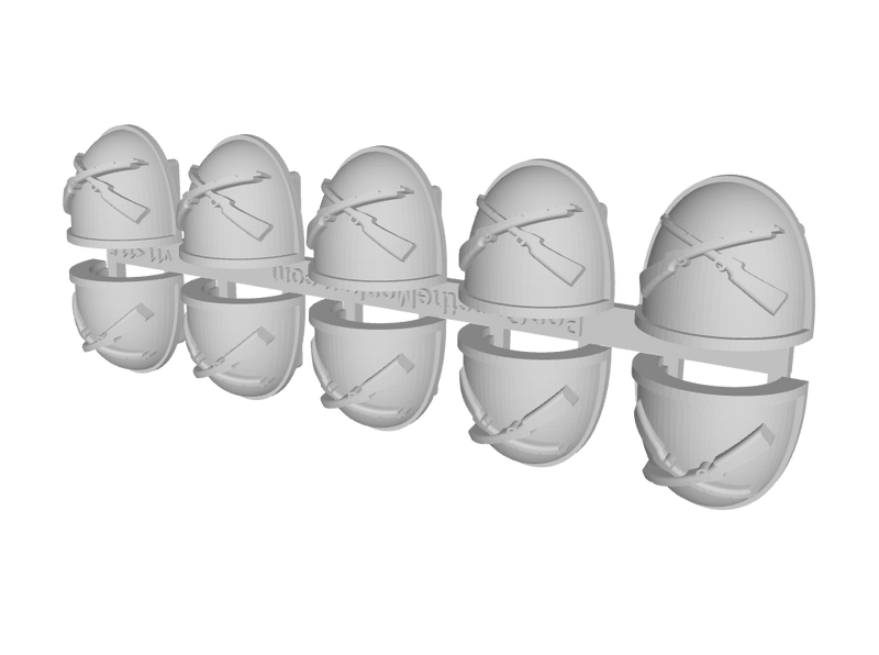 10x Crossed Rifles - G:4a Shoulder Pads