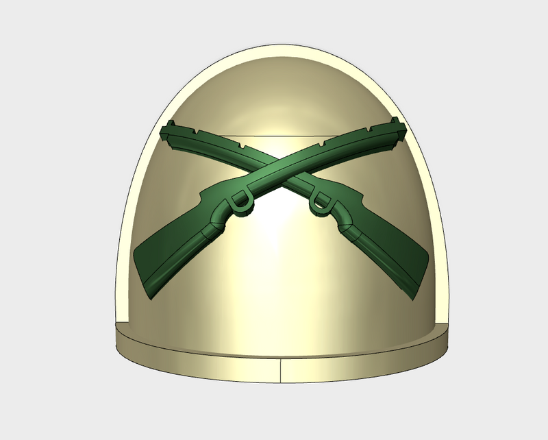 10x Crossed Rifles - G:4a Shoulder Pads