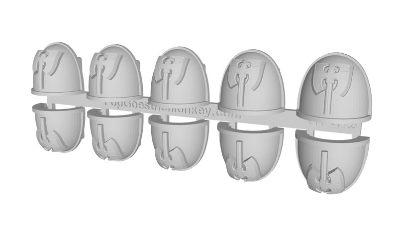 10x Dark Axes - G:4a Shoulder Pads